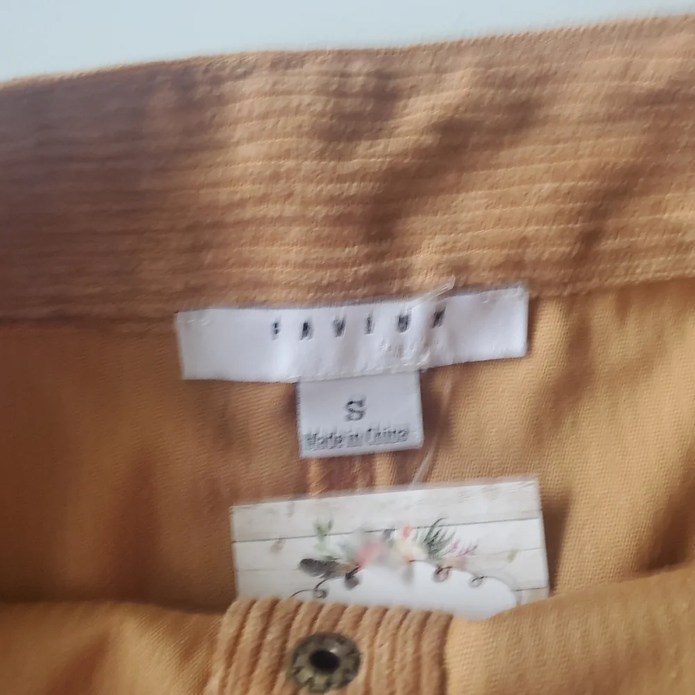 Corduroy mini skirt